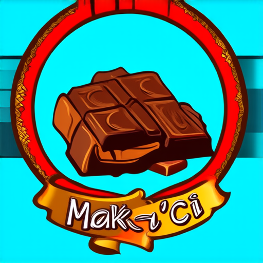 AI Design for Logos aesthetic detait to produk chocolate Dubai to name chocolate Dubai Mak'ci