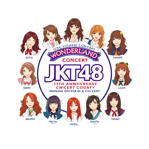 AI Design for POSTER SERTAKAN 10 MEMBER JKT48 DIANTARA NYA : GITA,CHRISTY, MARSHA, LULU, ONIEL, INDAH,FLORA, KATHRIN,FENI,GRACIA,PALING TERKEREN TERBAGUS DENGAN TEMA WONDERLAND : 13TH ANNIVERSARY CONCERT & ANNOUNCEMENT SOUSENKYO
