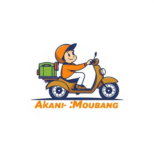 AI Design for Tulisan anak moubang dengan ban mobil di belakang tulisan 