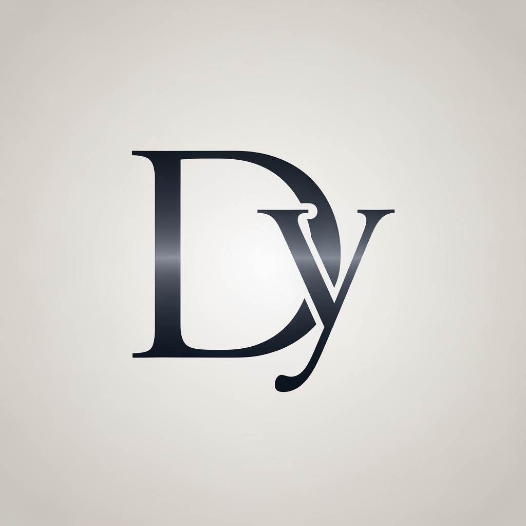 AI Design for i want a combined initial logo of two intials 'DY'