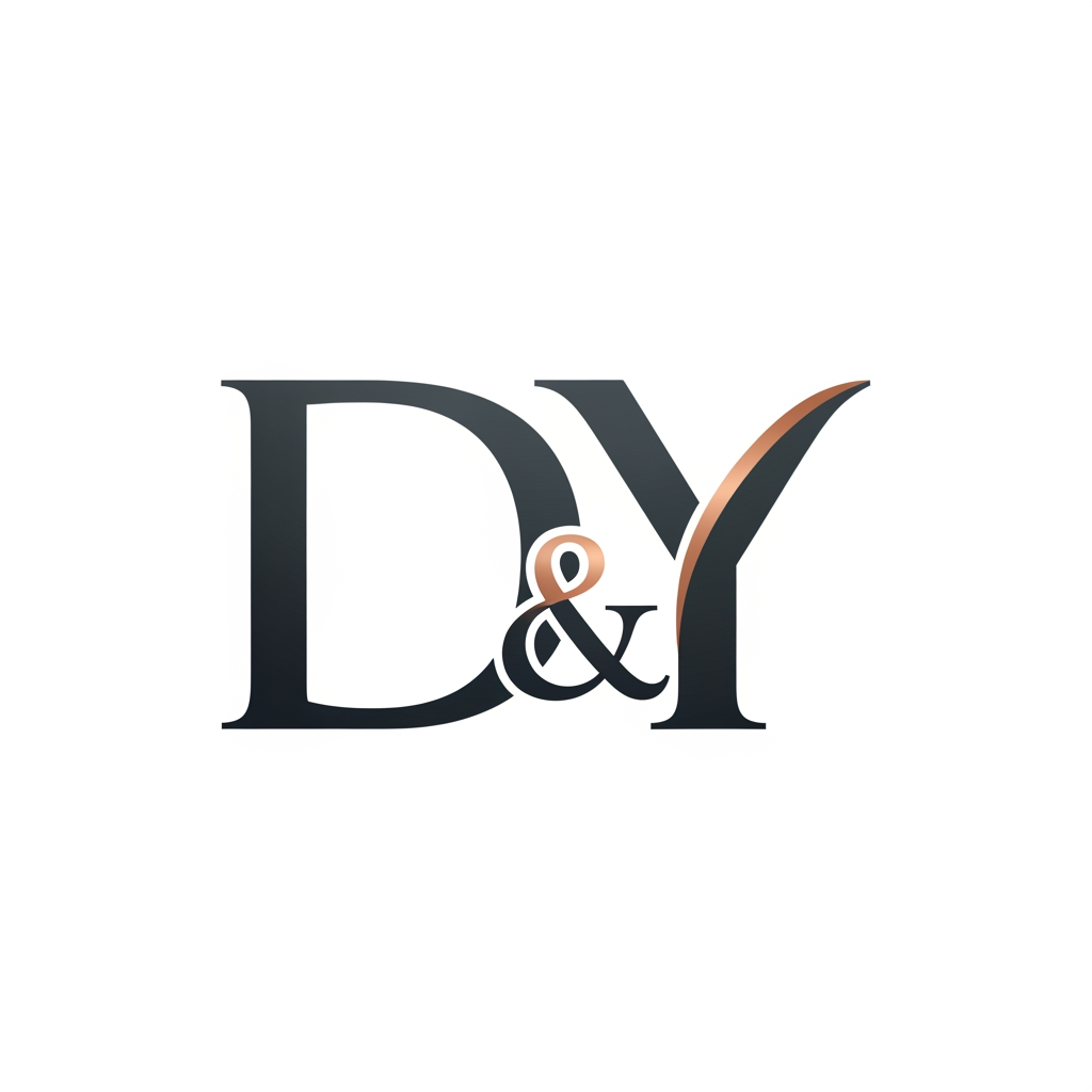 AI Design for i want a combined initial logo of two intials 'D&Y'