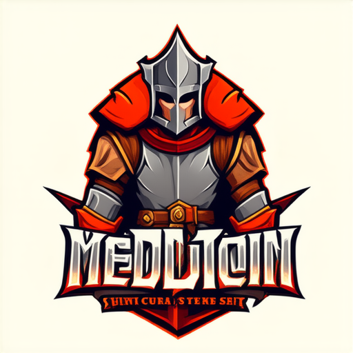 AI Design for Medieval Iron Costume Add Text