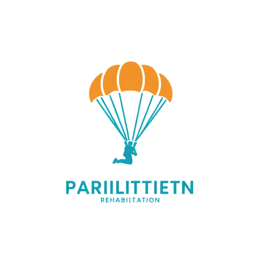 AI Design for parachute logo for rehabilitation 