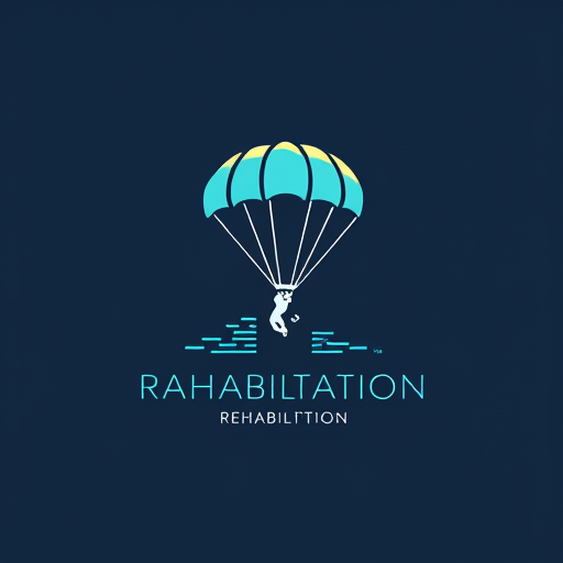 AI Design for parachute logo for rehabilitation 