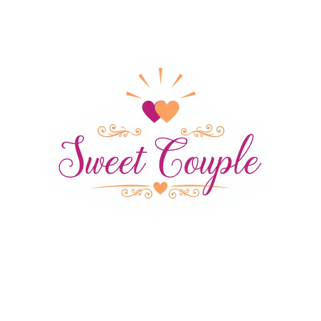 AI Design for Sweet Couple text with "J" loves "S"