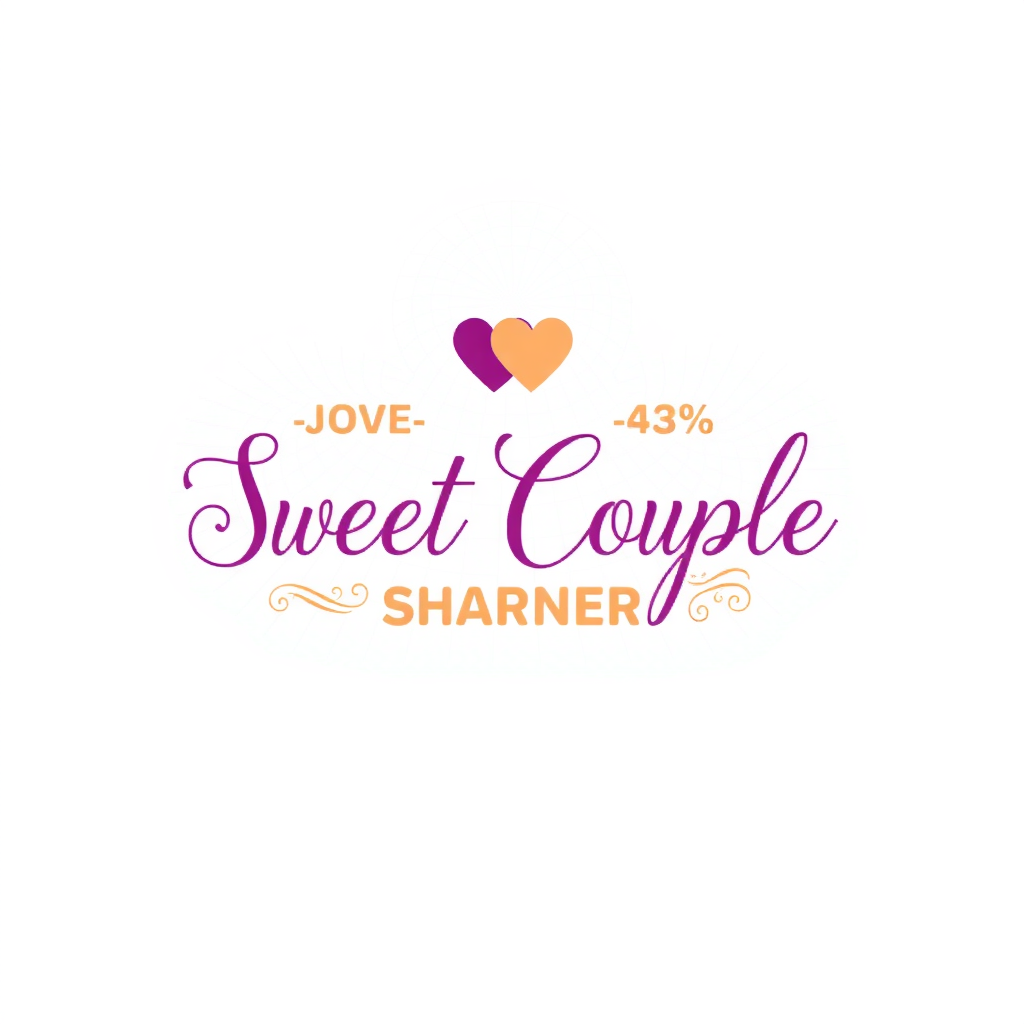AI Design for Sweet Couple text with "J" loves "S"