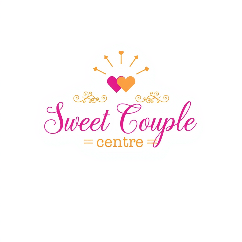 AI Design for Sweet Couple text with "J" loves "S" symbols