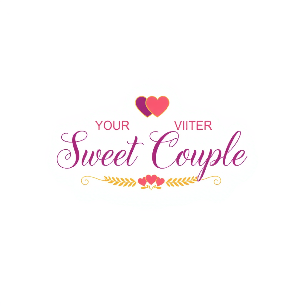 AI Design for Sweet Couple text