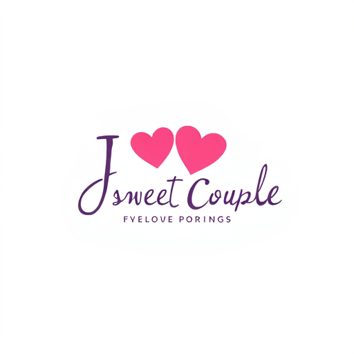 AI Design for Sweet Couple Text with J loves S Symbol