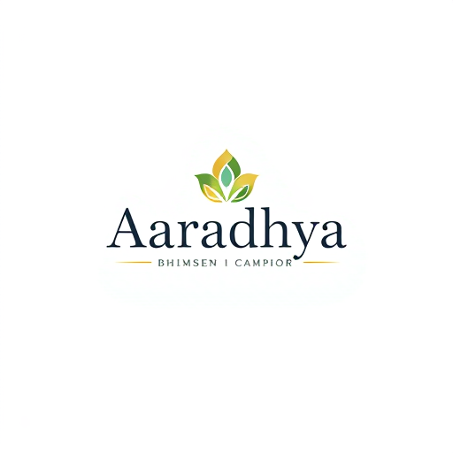 AI Design for Logo Design Prompt for Aaradhya Bhimseni Camphor:Create a logo for "Aaradhya" featuring its flagship product, Bhimseni Camphor. The logo should convey purity, spirituality, and healing properties. The design should incorporate elements symbolizing freshness, calmness, and traditional wellness.Font: Use a clean, elegant font for "Aaradhya" that blends modernity with a touch of tradition.Color Palette: Consider calming colors like soft blues, whites, or greens, with hints of gold to evoke a sense of premium quality.Symbolism: Include subtle representations of camphor, such as a stylized leaf, a delicate flame, or abstract smoke swirls, symbolizing the soothing and aromatic essence of Bhimseni Camphor.Feel: The logo should feel serene, pure, and trustworthy, representing the natural and spiritual benefits of the product. Aim for a balance of minimalism and heritage.