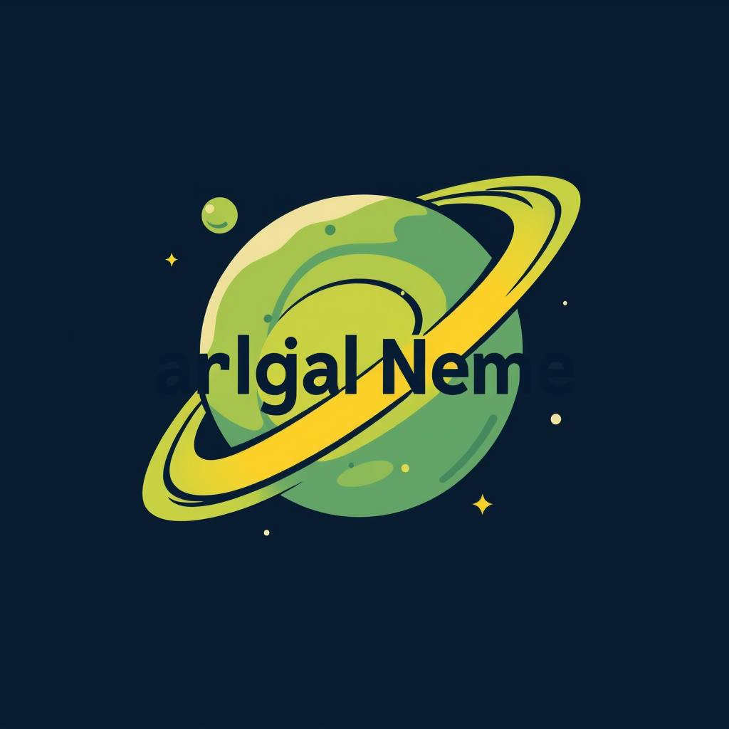 AI Design for Add a text name Cartoon Galaxy