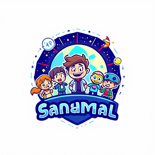 AI Design for Cartoon galaxy with animated attractive characters