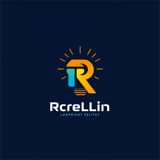 AI Design for Buatkan logo berbentuk gabungan huruf kapital R dan Ikon Lampu pijar
