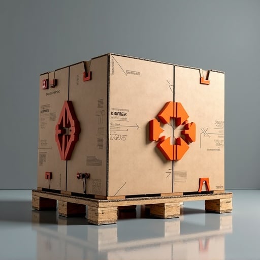 AI Design for Design a cardboard pallet