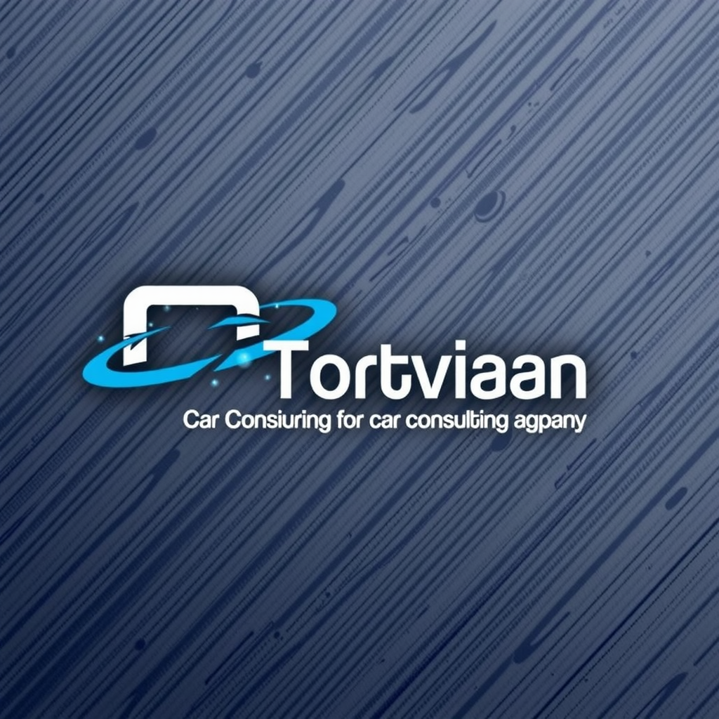 AI Design for Create a brand logo for car consulting company with name "Torviaan" with single color background