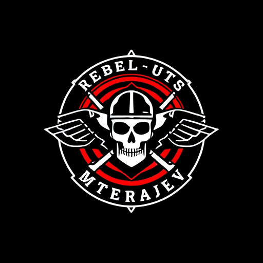 AI Design for "REBEL SQUAD" mainly its a group of university's boys, who represent themselves as rebel. They protest in every injustice, they raise their voice for the weak, they organize people in rights. In summaries we can say they are as like captain of the ship. Their slogan is " DON'T BLAME US , BLAME YOURSELF". Make a logo for "REBEL SQUAD" which define their unity, strength, brotherhood, power and kindness to people