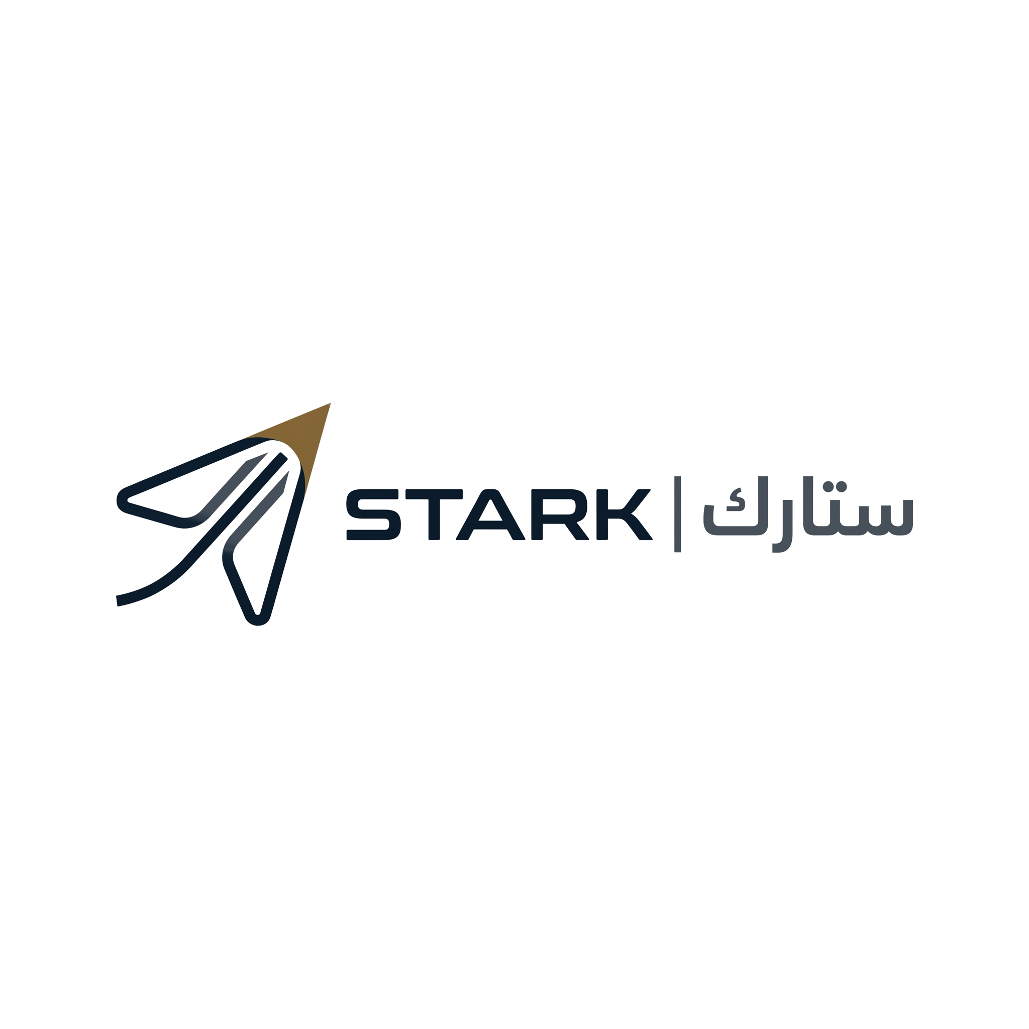 AI Design for Design a world-class futuristic minimalist logo for "STARK | ستارك".
Create a unique abstract symbol inspired by a silent trajectory moving through space — represented by a single elegant geometric path or a subtle directional form.
The symbol should embody:
- Precision
- Innovation
- Intelligence
- Motion
- Quiet confidence
The design must be:
- Extremely simple
- Elegant
- Futuristic
- Memorable
- Timeless
Design language:
Ultra-minimal geometry,
subtle directional movement,
perfect proportions,
refined negative space,
inspired by aerospace identity systems, luxury industrial brands, and next-generation technology companies.
The symbol should feel like a premium global engineering and technology corporation from the future.
Avoid:
- Lightning bolts
- Gears
- Buildings
- Circuit patterns
- Electronic icons
- Traditional engineering symbolism
- Complex or decorative shapes
Color palette:
- Deep Midnight Blue (#0B1623)
- Gunmetal Gray (#39424E)
- Dark Antique Gold (#8A6A3D)
Use Deep Midnight Blue as the primary color, Gunmetal Gray for supporting elements, and Dark Antique Gold as a subtle premium accent.
Typography:
Create a custom futuristic sans-serif wordmark for "STARK" with elegant spacing and engineered proportions.
Include the Arabic name "ستارك" in a matching contemporary style.
Presentation:
Raw logo concept only,
pure white background,
flat vector artwork,
no shadows,
no mockups,
no gradients,
no textures,
no 3D effects.
