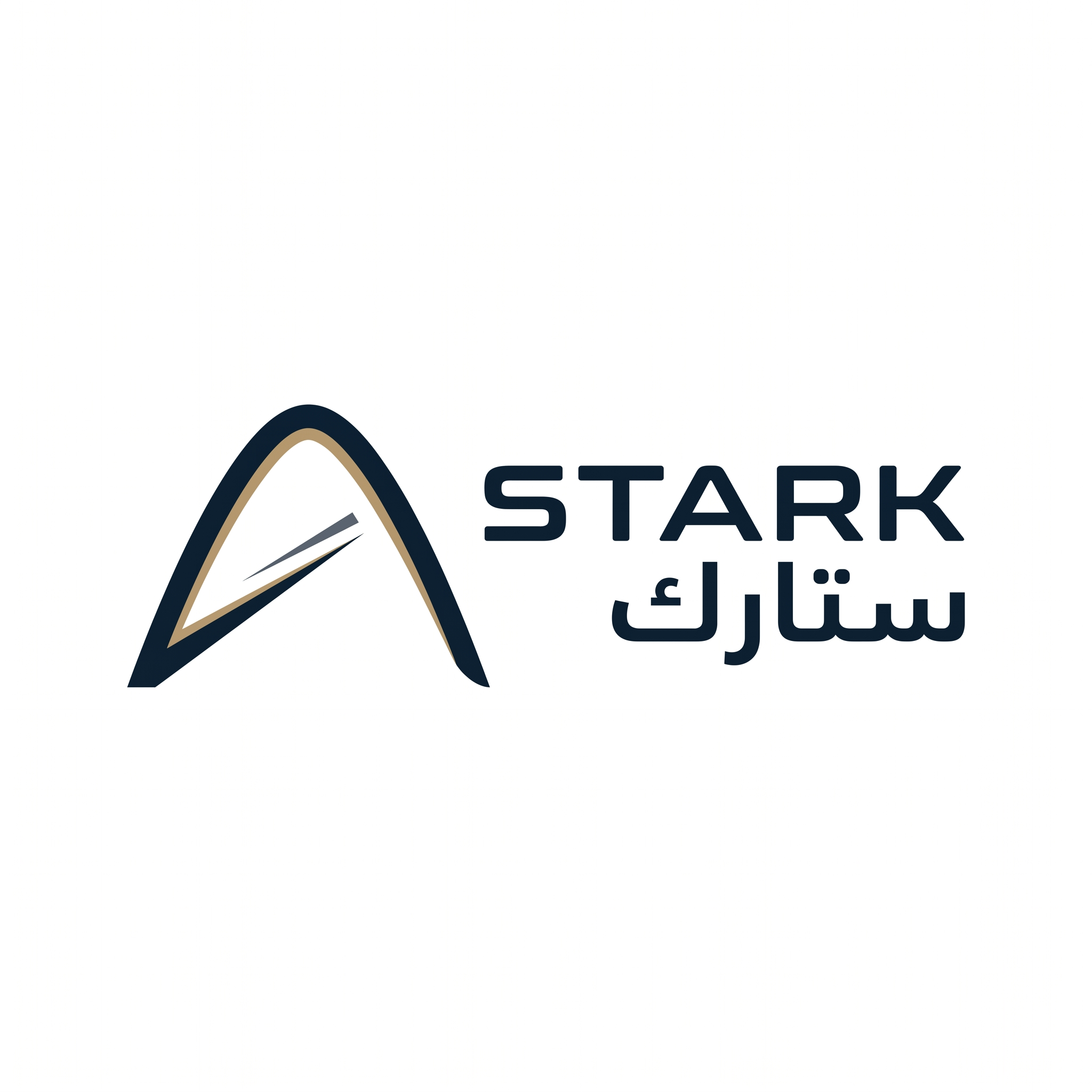 AI Design for Design a world-class futuristic minimalist logo for "STARK | ستارك".
Create a unique abstract symbol inspired by a silent energy pulse traveling through space — represented by a single elegant geometric motion or a minimal flowing form.
The symbol should embody:
- Precision engineering
- Intelligent energy
- Advanced technology
- Innovation
- Quiet confidence
The design must be:
- Extremely simple
- Elegant
- Futuristic
- Memorable
- Timeless
Design language:
Ultra-minimal line geometry,
subtle sense of motion,
balanced proportions,
refined negative space,
inspired by aerospace identity systems and next-generation industrial branding.
The logo should feel like a premium global engineering and technology corporation from the future.
Avoid:
- Lightning bolts
- Gears
- Buildings
- Circuit patterns
- Electronic icons
- Traditional engineering symbolism
- Overly complex shapes
Color palette:
- Deep Midnight Navy (#0D1B2A)
- Dark Titanium Gray (#4A5563)
- Muted Champagne Gold (#B08D57)
Use the navy color as the primary brand color, titanium gray for secondary details, and subtle champagne gold accents to create a premium and sophisticated identity.
Typography:
Create a custom futuristic sans-serif wordmark for "STARK" with wide spacing and clean engineered proportions.
Include the Arabic name "ستارك" in a matching contemporary style.
Presentation:
Raw logo concept only,
pure white background,
flat vector artwork,
no shadows,
no mockups,
no gradients,
no textures,
no 3D effects.