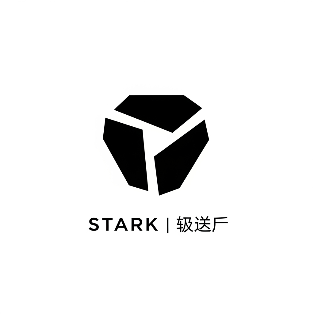 AI Design for Design an ultra-minimal logo for "STARK | ستارك".
Create an abstract symbol made from three floating geometric fragments that visually complete a hidden form.
The symbol should represent:
- Precision
- Engineering
- Automation
- Future systems
Style:
Minimal futurism,
negative space,
perfect proportions,
premium corporate identity.
Output:
Raw vector logo,
white background,
no effects,
no shadows,
no mockup.
