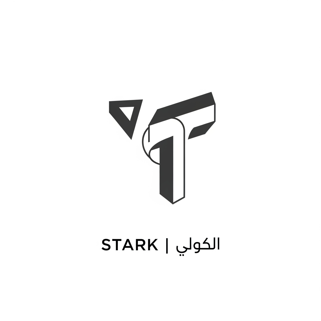AI Design for Design an ultra-minimal logo for "STARK | ستارك".
Create an abstract symbol made from three floating geometric fragments that visually complete a hidden form.
The symbol should represent:
- Precision
- Engineering
- Automation
- Future systems
Style:
Minimal futurism,
negative space,
perfect proportions,
premium corporate identity.
Output:
Raw vector logo,
white background,
no effects,
no shadows,
no mockup.