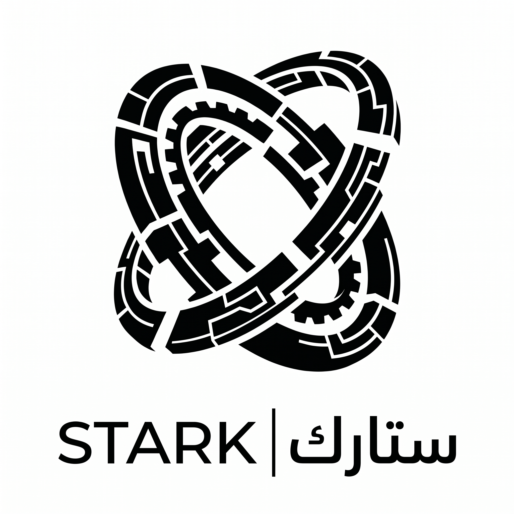 AI Design for Create an ultra-premium logo for "STARK | ستارك".
Design an abstract orbital symbol made from separated geometric fragments that imply motion and connection.
The symbol should communicate:
- Innovation
- Automation
- Future engineering
- Infinite progress
Style:
Space-age minimalism,
architectural geometry,
negative space,
clean vector design.
Output:
Raw logo only,
pure white background,
no gradients,
no textures,
no shadows.