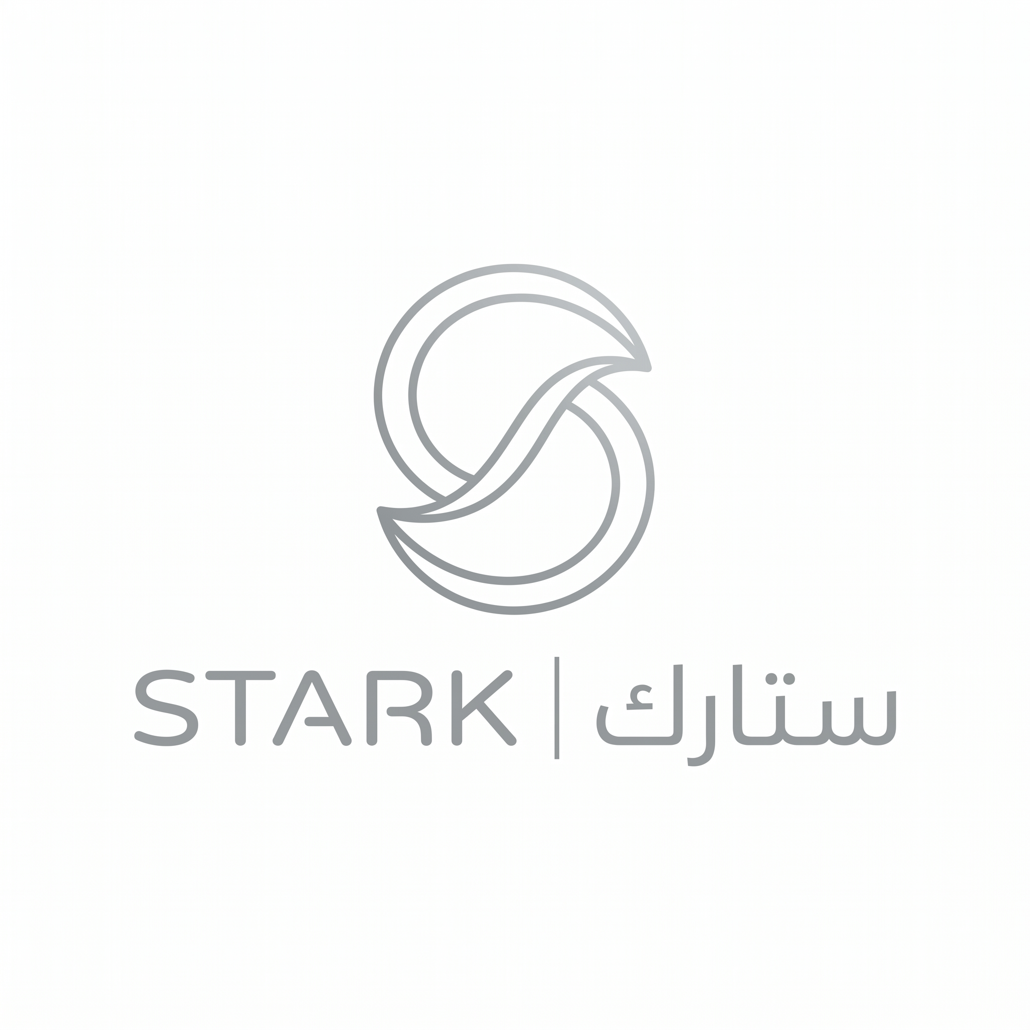 AI Design for Design a world-class futuristic minimalist logo for "STARK | ستارك".
Create a unique abstract symbol inspired by a silent energy pulse moving through space.
The symbol should be:
- Extremely simple
- Elegant
- Futuristic
- Memorable
- Technological
Design style:
Minimal line geometry,
subtle movement,
balanced proportions,
inspired by aerospace and future technology branding.
Avoid:
lightning bolts,
gears,
buildings,
electronics,
traditional engineering symbolism.
Typography:
Create a clean futuristic wordmark for "STARK" with matching Arabic "ستارك".
Presentation:
Raw logo concept,
pure white background,
flat vector artwork,
no shadows,
no mockups,
no gradients.