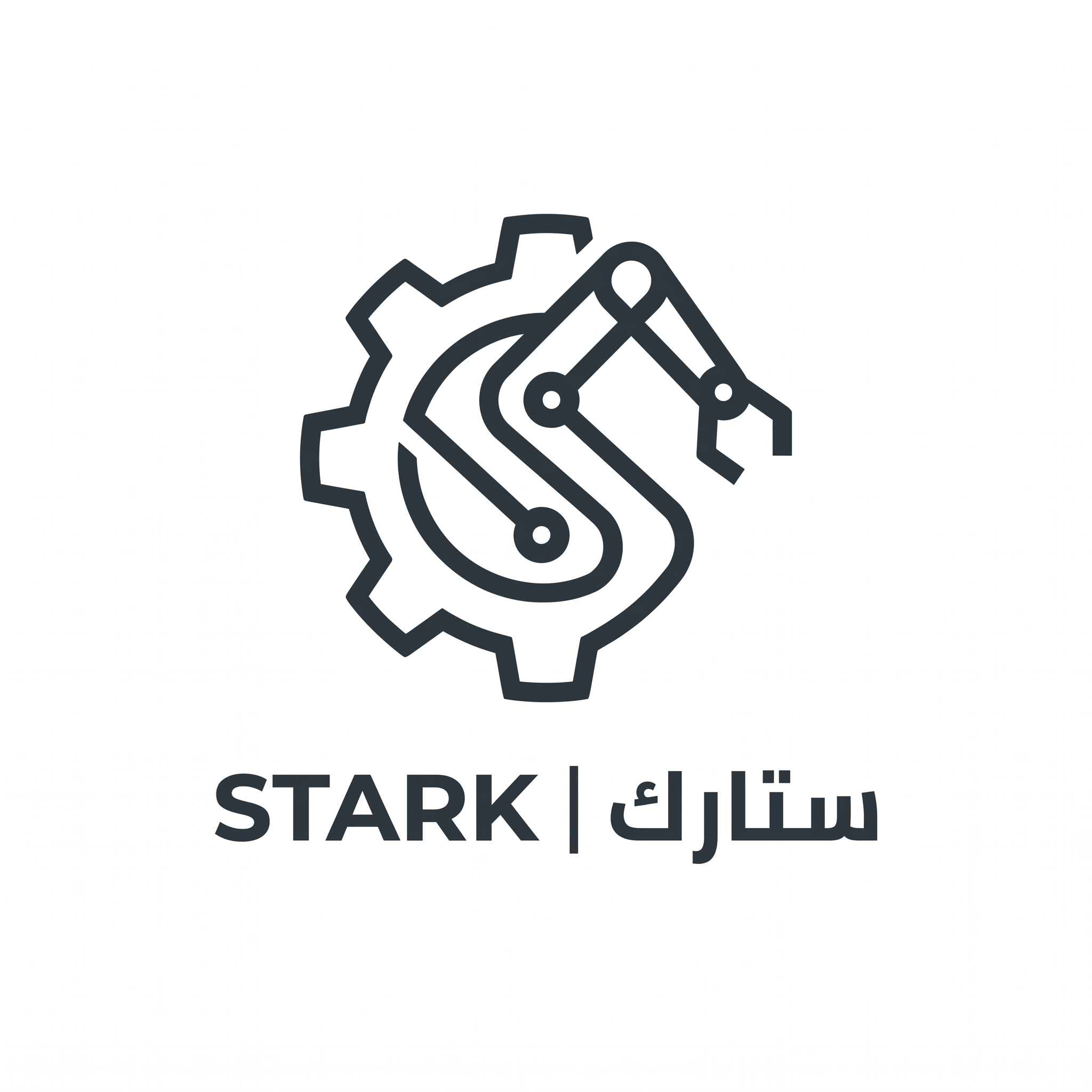 AI Design for Create a futuristic minimalist logo for "STARK | ستارك".
Design a unique symbol made from one continuous geometric line that folds elegantly into an unexpected form.
The symbol should represent:
- Intelligent systems
- Engineering
- Automation
- Future technology
The design should feel:
- Sophisticated
- Innovative
- Timeless
- Corporate
Style:
Minimal geometry,
future industrial aesthetics,
perfect balance.
Output:
Raw vector logo,
white background,
flat design only.