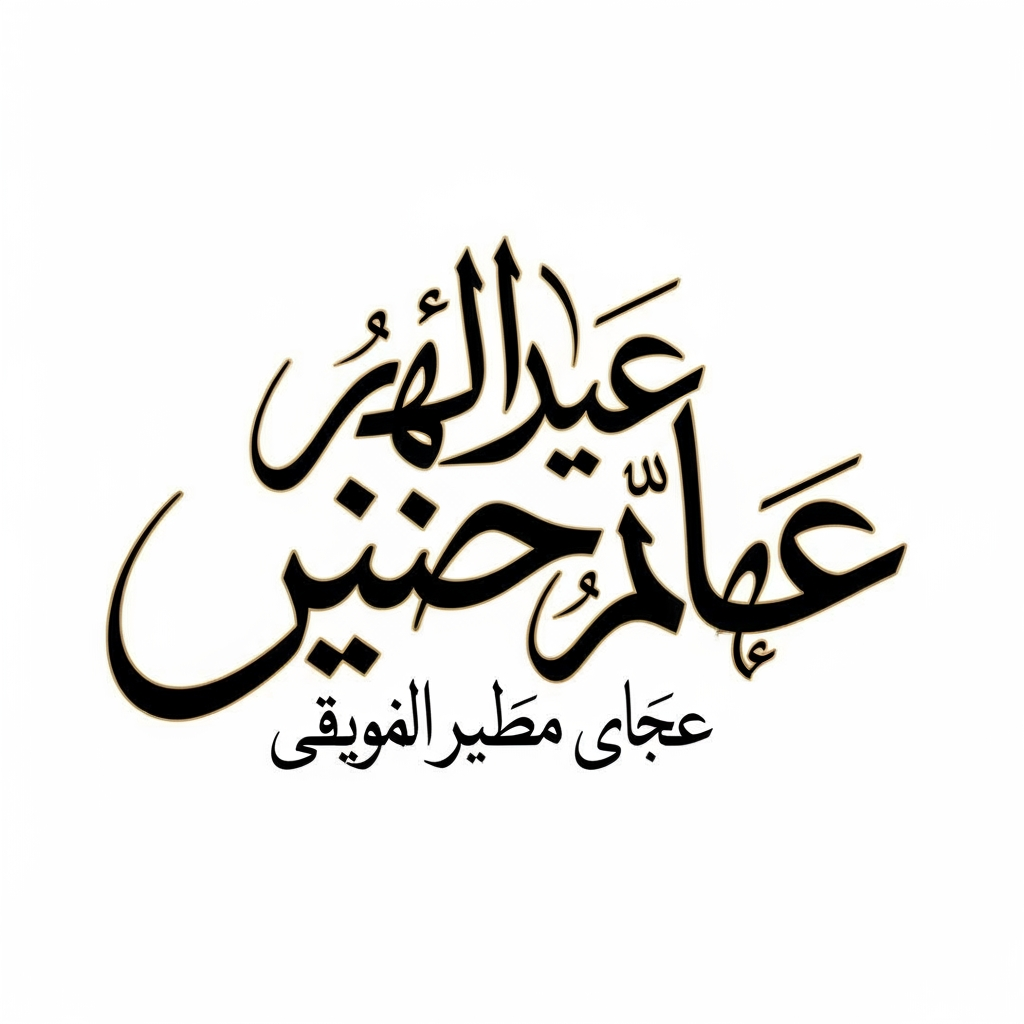 Create an Arabic calligraphy logo name حاجی محمد سردارکیٹرنگ سروس  in a flowing, expressive style similar to the reference. Use bold, smooth strokes with wide curves, sweeping motions, and elegant letter connections. Keep the composition dynamic with a rhythmic balance between thick and thin areas. The overall look should feel artistic, fluid, and unified, with each letter blending naturally into the next. Aim for a modern calligraphic aesthetic that's bold, stylish, and visually striking.