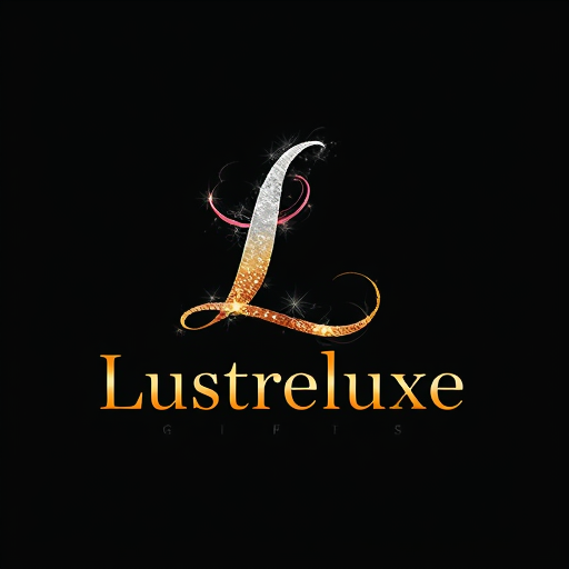 AI Design for The logo for "Lustreluxe" should focus on a luxurious, metallic letter "L" with shimmering effects in gold, silver, or rose gold, complemented by elegant, modern typography for the full brand name, symbolizing high-end gifts and ornaments.