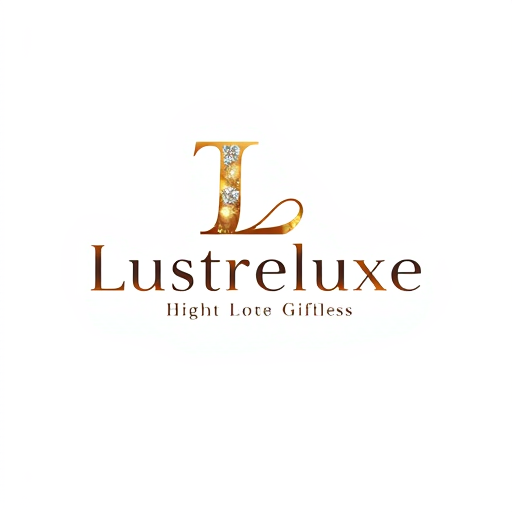 AI Design for The logo for "Lustreluxe" should focus on a luxurious, metallic letter "L" with shimmering effects in gold, silver, or rose gold, complemented by elegant, modern typography for the full brand name, symbolizing high-end gifts and ornaments.