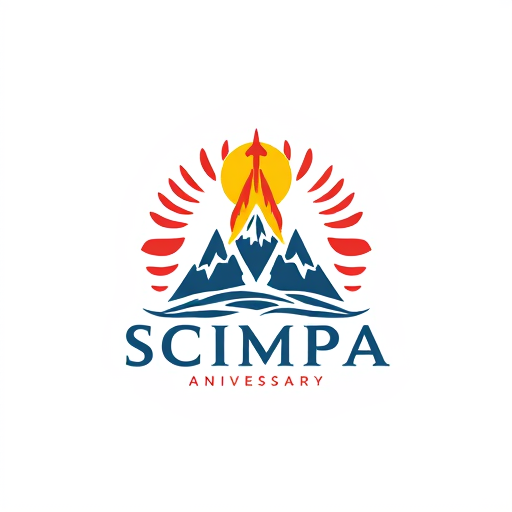 AI Design for logo scimpa annivesary art