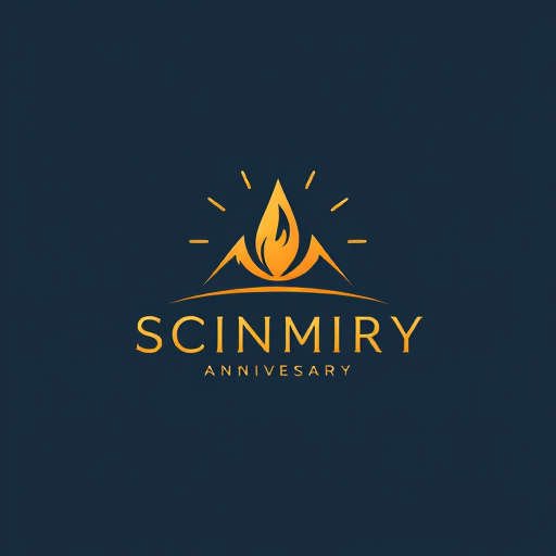 AI Design for logo scimpa annivesary art