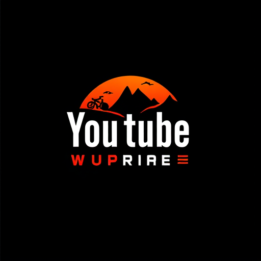 AI Design for creeate youtube logo for my channel that contain bike & travel