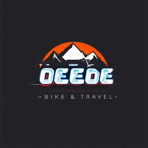 AI Design for creeate youtube logo for my channel that contain bike & travel ..write ODEE in place of youtube