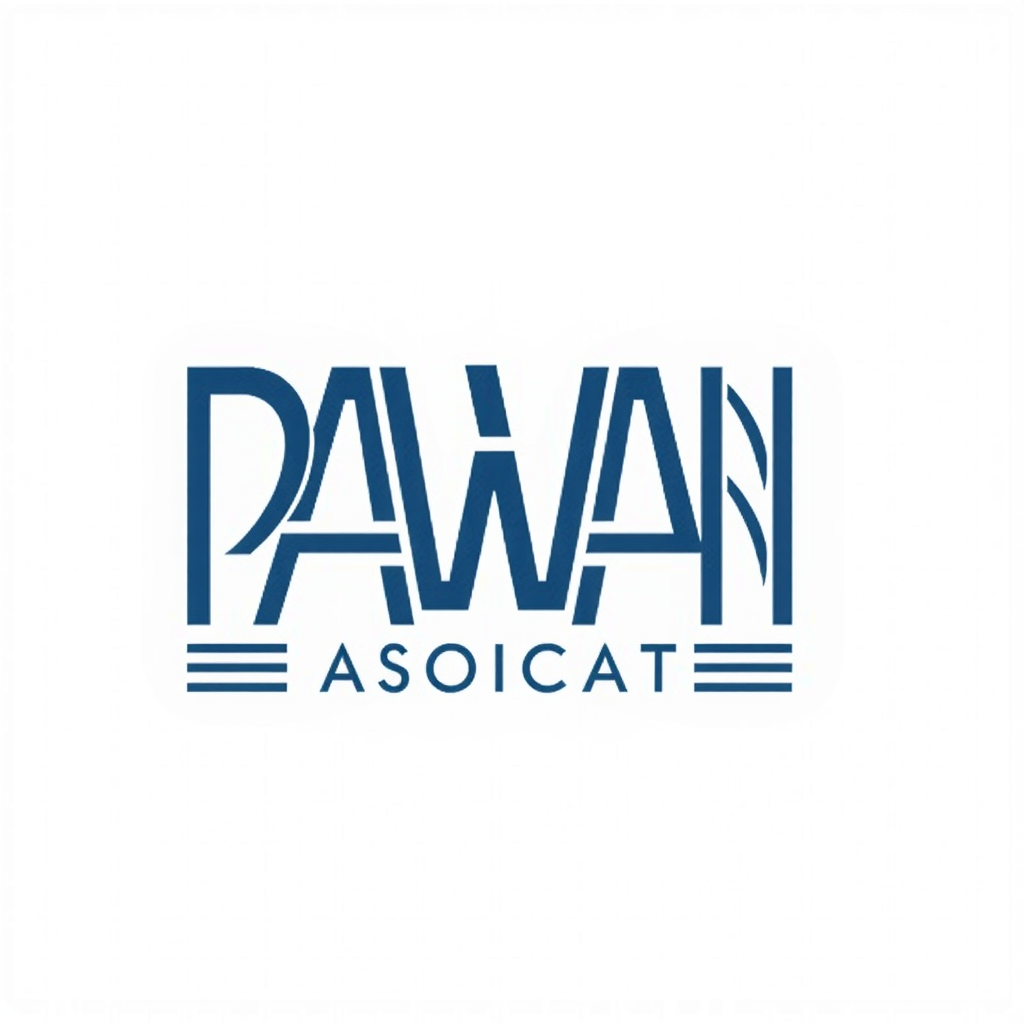 AI Design for PAWAN ASSOCIATES (I want only "P" and "A" in logo)