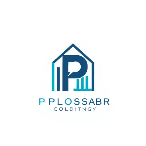 AI Design for i want a logo for my real estate company combined with P and A