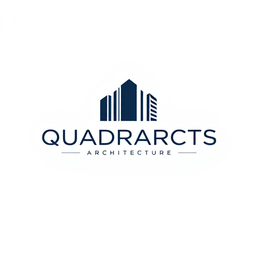 AI Design for make an architectural firm logo with this name QUADRARCTS