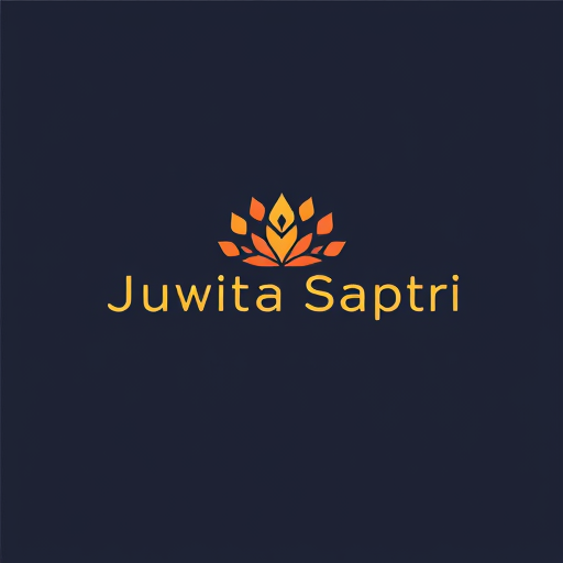 AI Design for reate a logo with t the name Juwita Sapitri