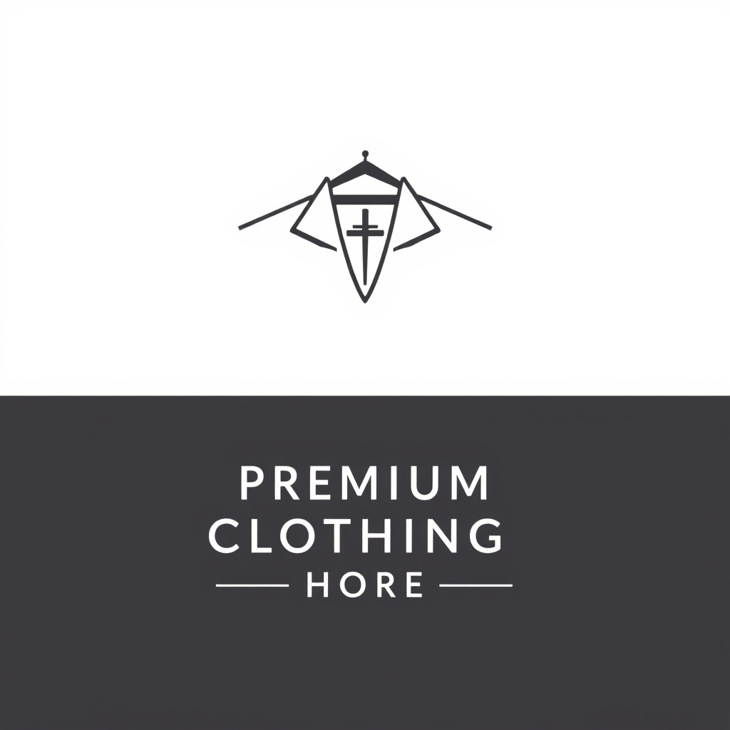 AI Design for create a logo using the image given and this logo has to be minimalist and elegant and it is for a premium clothing store