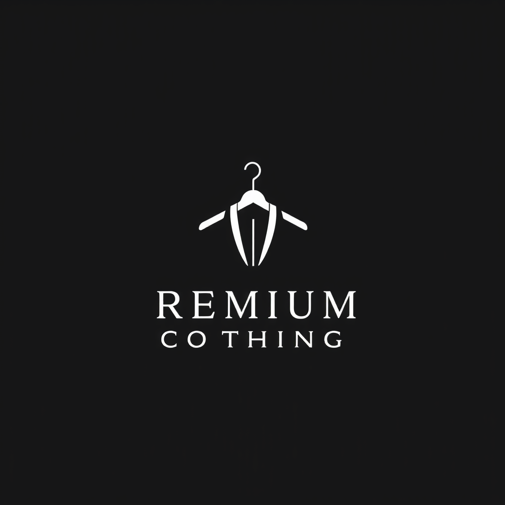 AI Design for create a logo using the image given and this logo has to be minimalist and elegant and it is for a premium clothing store