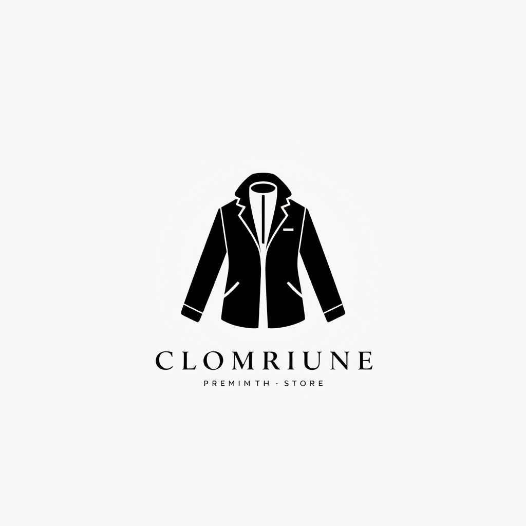 AI Design for create a logo using the image given and this logo has to be minimalist and elegant and it is for a premium clothing store