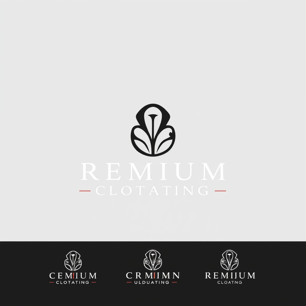 AI Design for create a logo using the image given and this logo has to be minimalist and elegant and it is for a premium clothing store