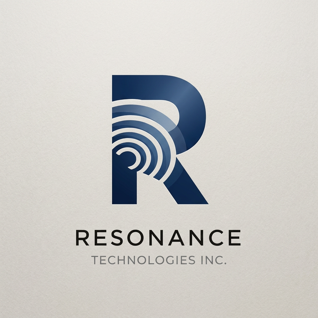 AI Design for resonance logo design corparte style