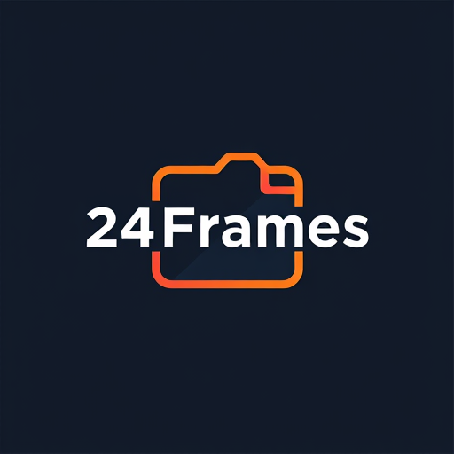 AI Design for 24Frames studio logo for latest trending logo in Camera icon
