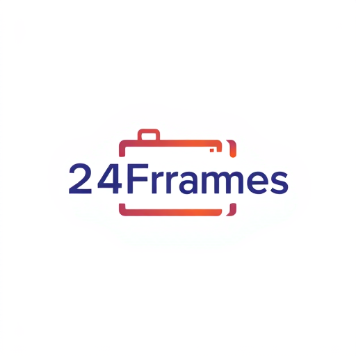 AI Design for 24Frames studio logo for latest trending logo in Camera icon
