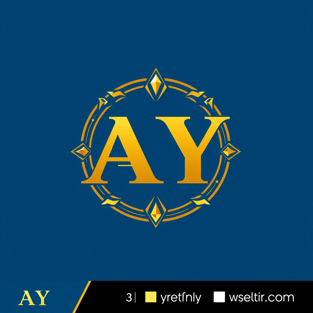 AI Design for Give me a LOGO with AY letters for a gold and Jewellery Brand