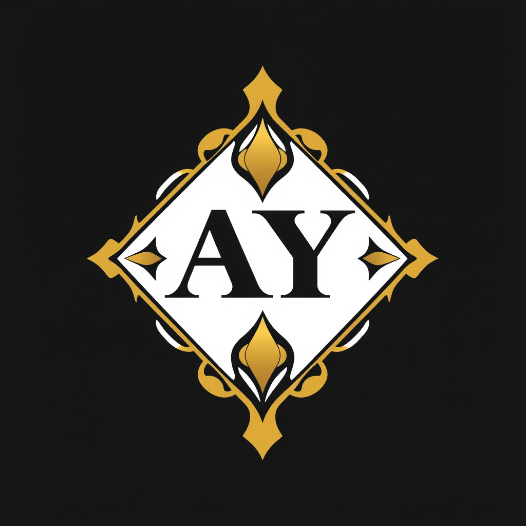 AI Design for Give me a LOGO with AY letters for a gold and Jewellery Brand