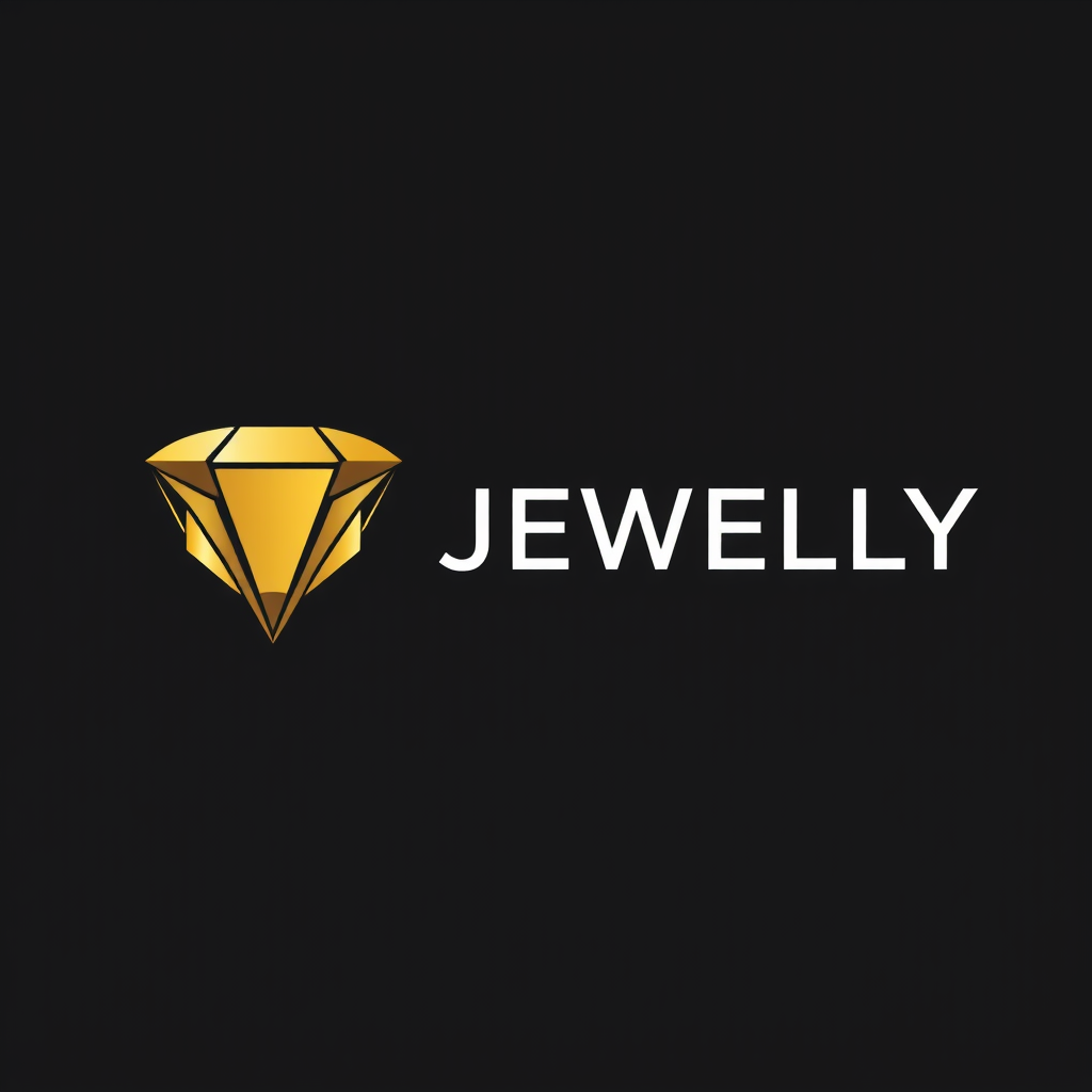 AI Design for Change the black bolour to golden as I want a logo for a gold and jewelley brand