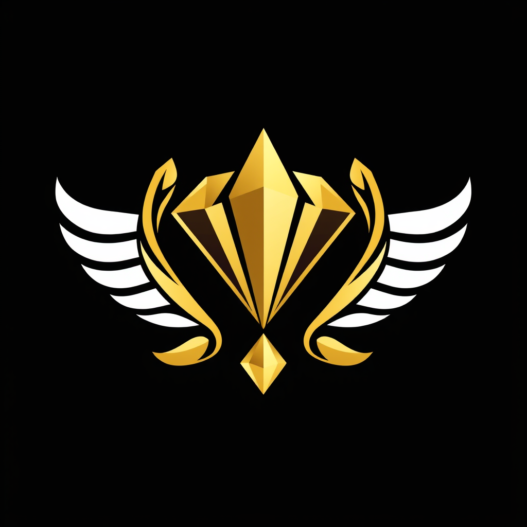 AI Design for Change the black bolour to golden as I want a logo for a gold and jewelley brand
