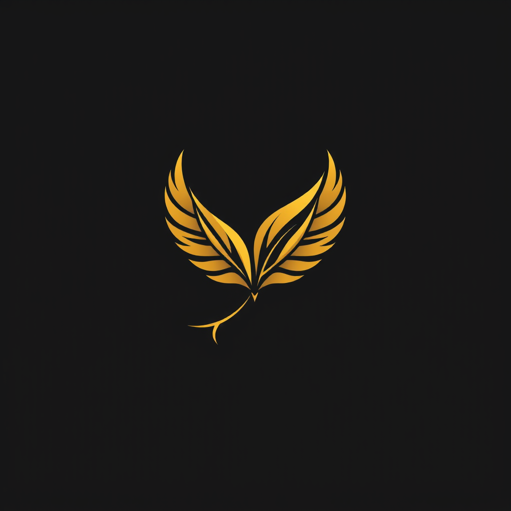 AI Design for Give the feathers in golden, donot change the design